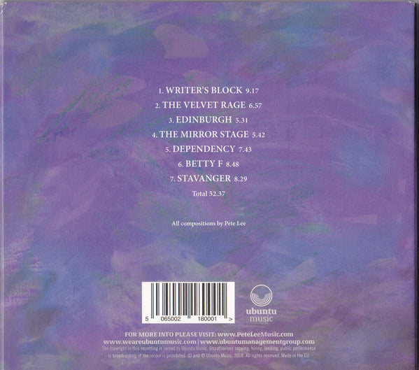 Pete Lee (4) : The Velvet Rage (CD, Album)