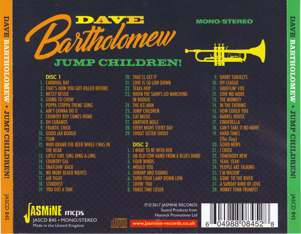 Dave Bartholomew : Jump Children! (2xCD, Comp)