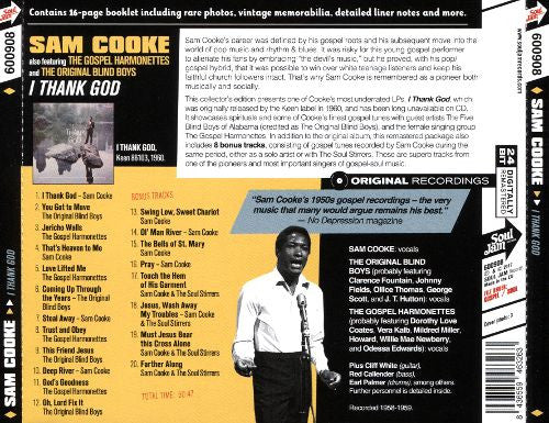Sam Cooke - Five Blind Boys Of Alabama - The Original Gospel Harmonettes : “I Thank God” (CD, Comp, RE, RM)
