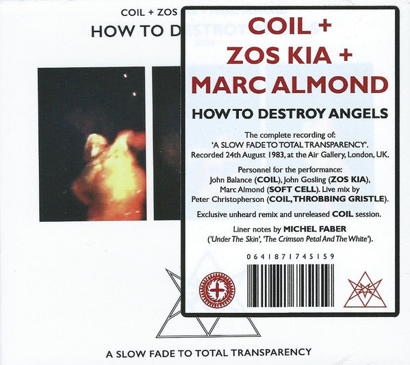 Coil + Zos Kia + Marc Almond : How To Destroy Angels (CD, RM)