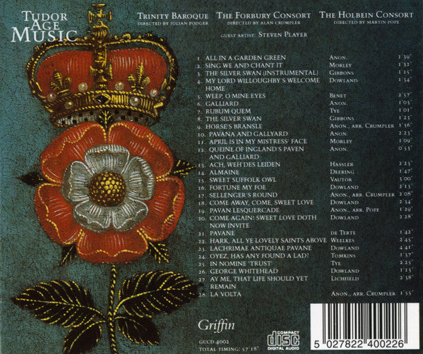 Trinity Baroque, The Forbury Consort, The Holbein Consort : Tudor Age Music (CD, Album)