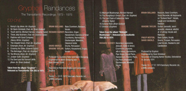 Gryphon : Raindances – The Transatlantic Recordings 1973 - 1975 (2xCD, Album, Comp, RM)