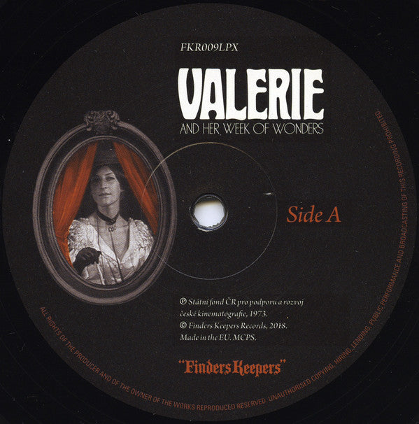Luboš Fišer : Valerie And Her Week Of Wonders - Original Soundtrack By Luboš Fišer (LP, Album, RE, RM)