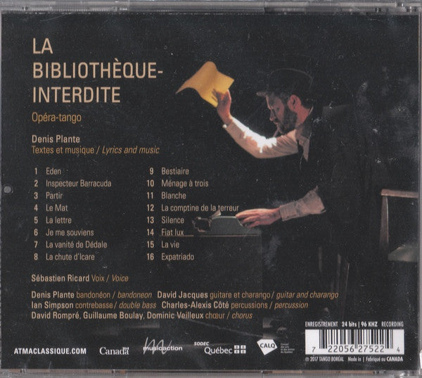 Sébastien Ricard, Denis Plante : La Bibliothèque-Interdite (CD, Album)