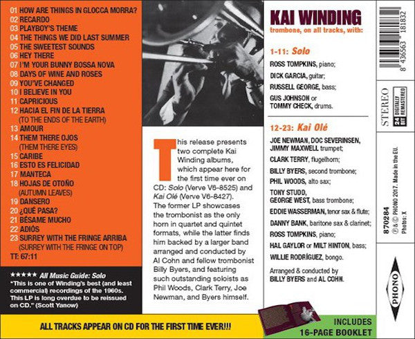 Kai Winding : Solo + Kai Ole (CD, Comp)