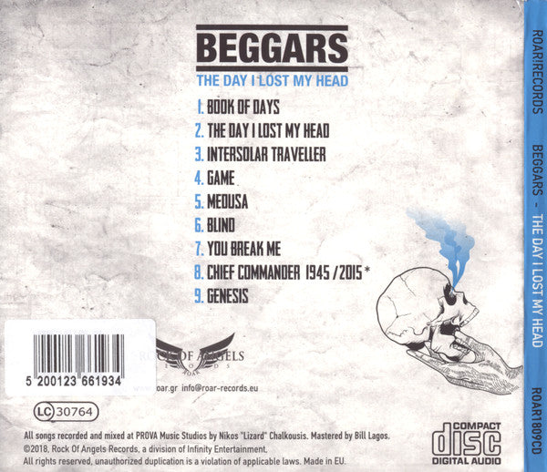 Beggars (4) : The Day I Lost My Head (CD, Dig)