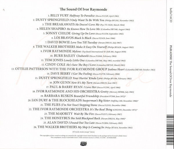 Ivor Raymonde : Paradise (The Sound Of Ivor Raymonde) (CD, Comp)