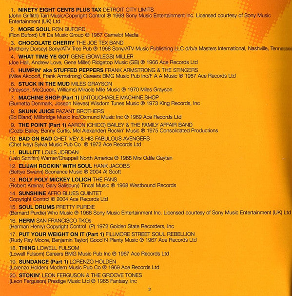Various : Instrumental Explosion (Incendiary Funk And R&B Instrumentals 1966-1973) (CD, Comp, Mono)