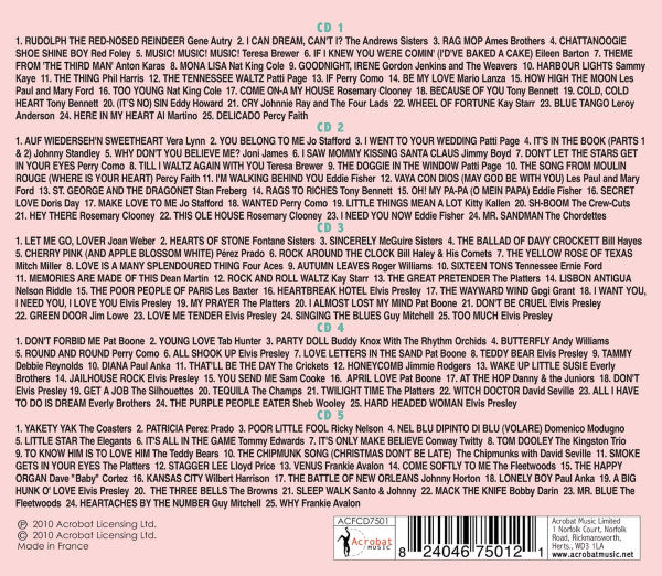 Various : America’s Number Ones Of The 50s (5xCD, Comp)