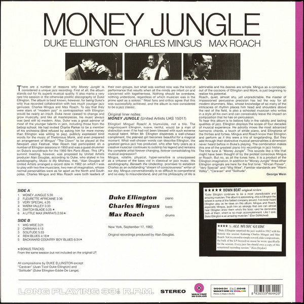 Duke Ellington, Charles Mingus, Max Roach : Money Jungle (LP, Album, RE, Pur)