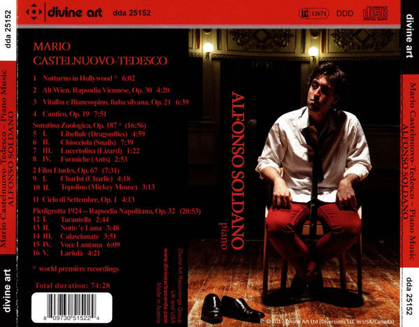 Mario Castelnuovo-Tedesco, Alfonso Soldano : Piano Works (CD, Album)
