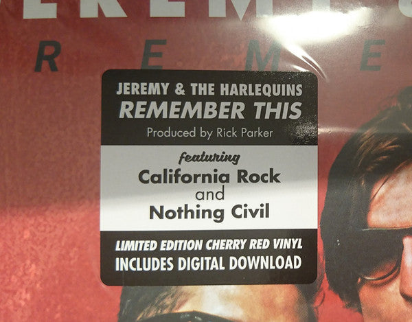 Jeremy And The Harlequins : Remember This (LP, Album, Ltd, Che)