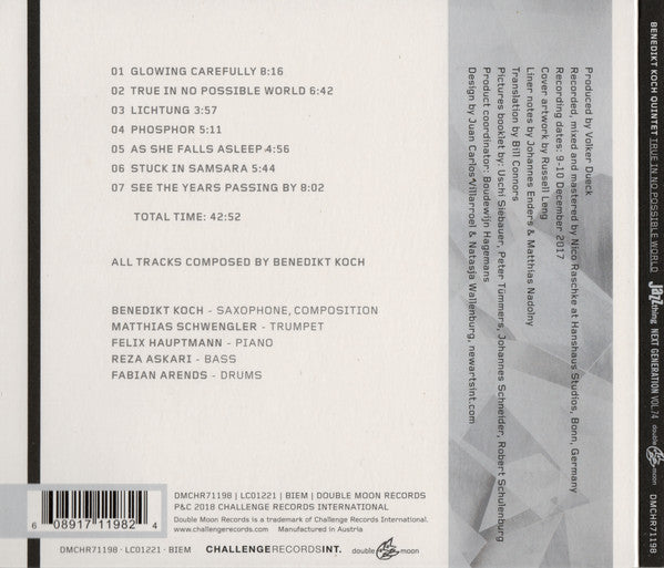 Benedikt Koch Quintet : True In No Possible World (CD, Album)
