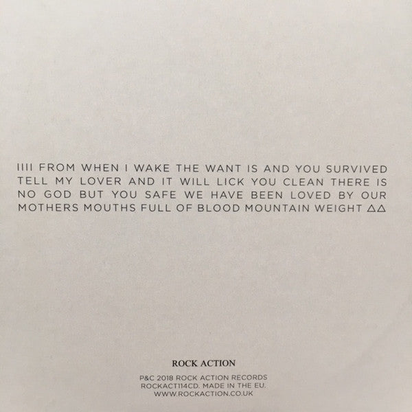 Kathryn Joseph : From When I Wake The Want Is (CD, Album)