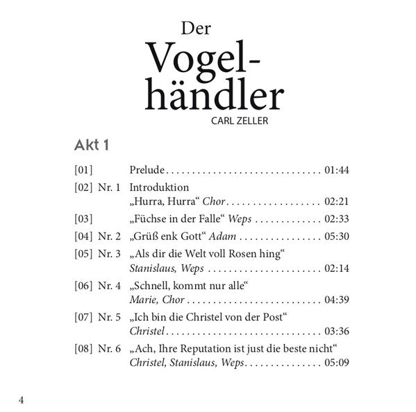 Carl Zeller : Der Vogelhändler (CD, Album)