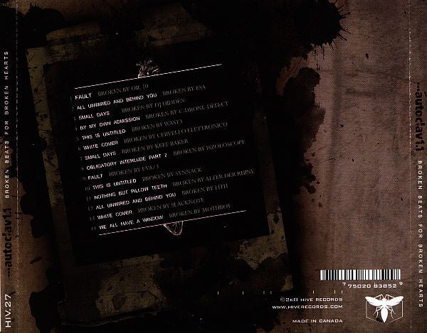 Autoclav1.1 : Broken Beats For Broken Hearts (CD, Album)