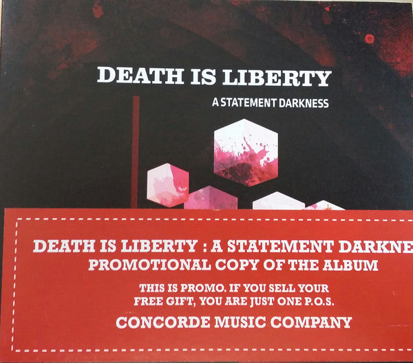 Death Is Liberty : A Statement Darkness (CD, Album)