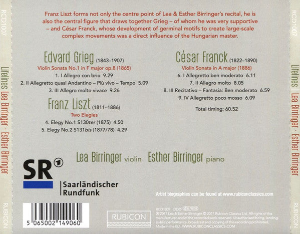 Lea Birringer, Esther Birringer : Lifelines (CD, Album)