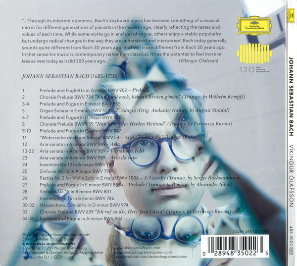 Johann Sebastian Bach, Víkingur Ólafsson : Johann Sebastian Bach (CD, Album, Dig)