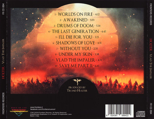 Holter (4) : Vlad The Impaler (CD, Album)