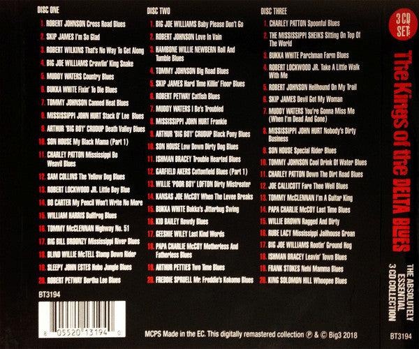 Various : The Kings Of The Delta Blues (3xCD, Comp, RM)