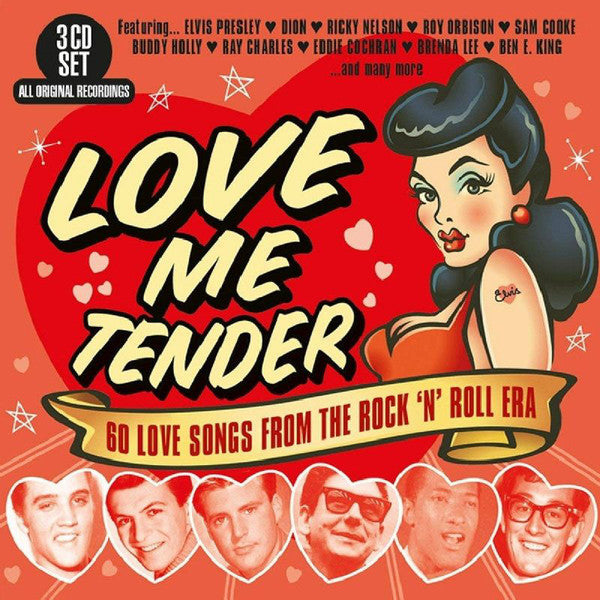 Various : Love Me Tender - 60 Love Songs From The Rock 'n' Roll Era (3xCD, Comp)