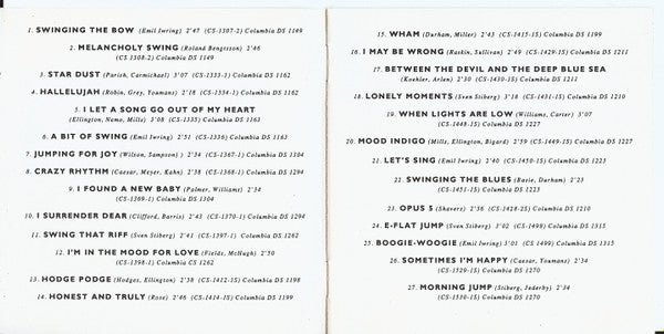 Svenska Hotkvintetten With Sven Stiberg, Emil Iwring : Swedish Hot (Svenska Hotkvintetten 1939-41) (CD, Comp)