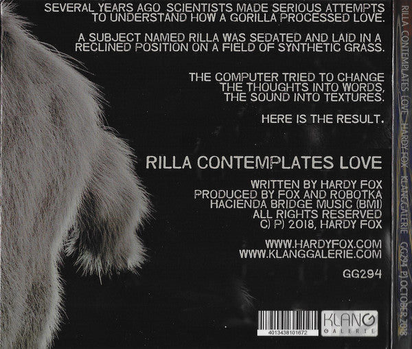 Hardy Fox : Rilla Contemplates Love (CD, Album)