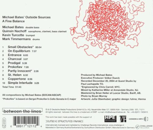 Michael Bates' Outside Sources : A Fine Balance (CD, Album)