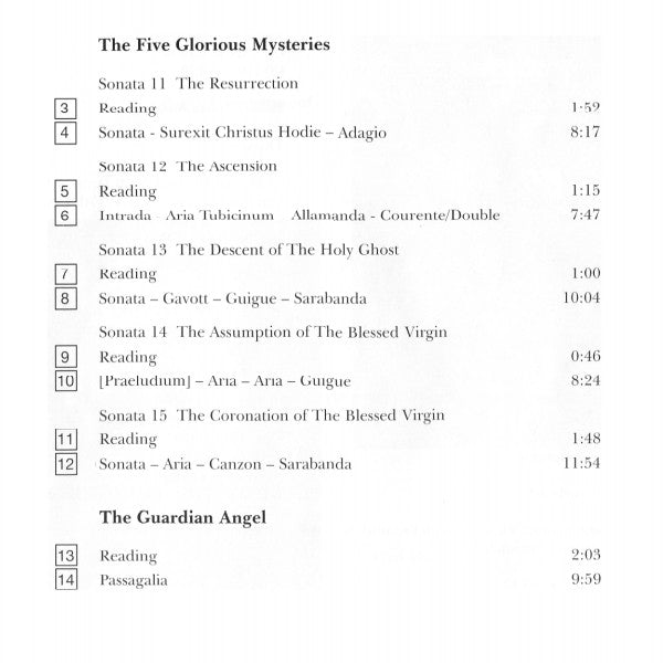 Heinrich Ignaz Franz Biber, Pavlo Beznosiuk, David Roblou, Paula Chateauneuf, Richard Tunnicliffe, Timothy West : The Rosary Sonatas (2xCD, Album)