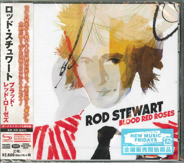 Rod Stewart : Blood Red Roses (CD, Album, SHM)