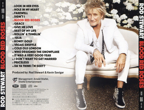 Rod Stewart : Blood Red Roses (CD, Album, SHM)