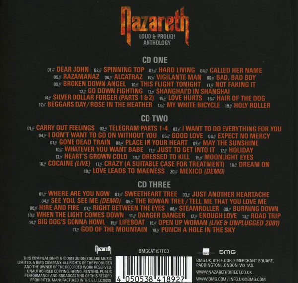 Nazareth (2) : Loud & Proud! Anthology (3xCD, Comp, Dlx)