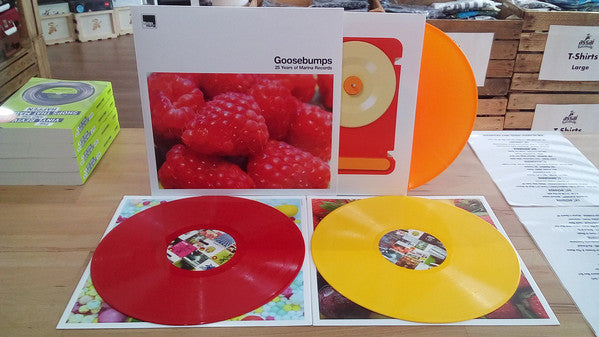 Various : Goosebumps - 25 Years Of Marina Records (LP, Ora + LP, Yel + LP, Red + Comp, Ltd)