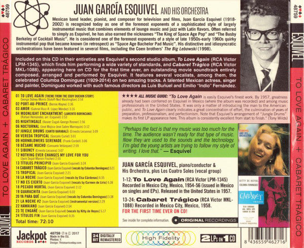 Esquivel And His Orchestra : To Love Again + Cabaret Tragico (CD, Comp)