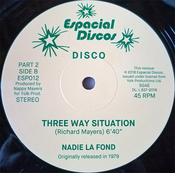 Nadie La Fond : Three Way Situation (12", RE)
