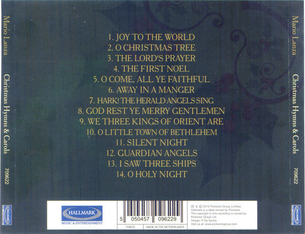 Mario Lanza : Christmas Hymns And Carols (CD, Album, RE)