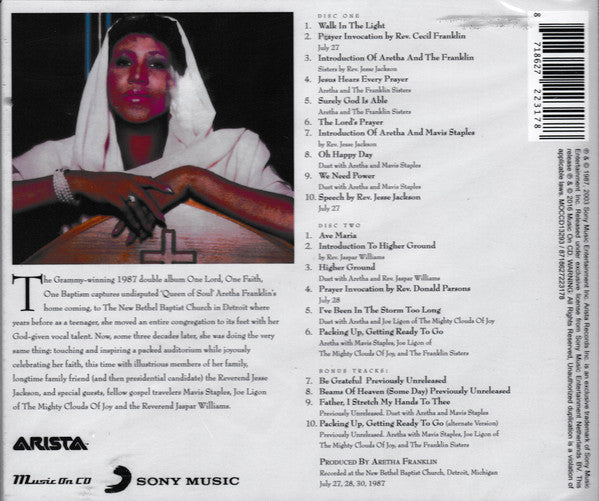 Aretha Franklin : One Lord, One Faith, One Baptism (2xCD, Album, RE)