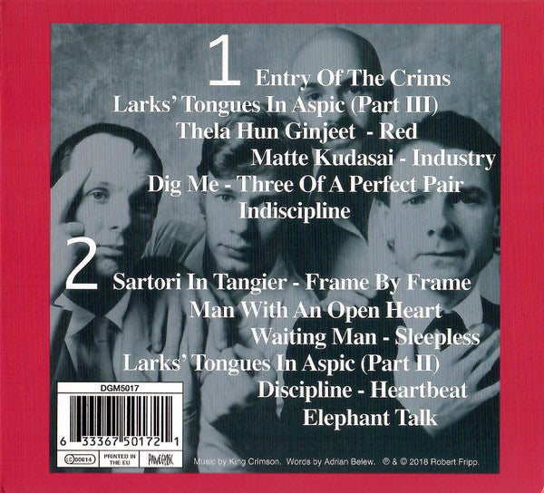 King Crimson : Absent Lovers (Live In Montreal 1984) (2xCD, Album, RE, Dig)