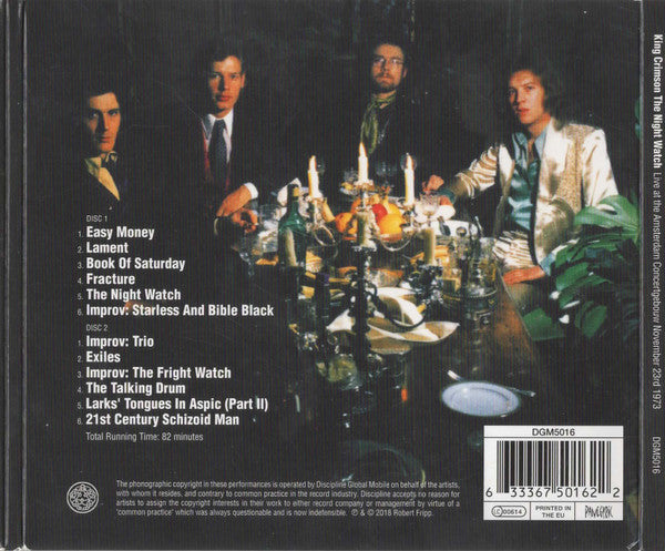 King Crimson : The Night Watch (Live At The Amsterdam Concertgebouw November 23rd 1973) (2xCD, Album, RE)