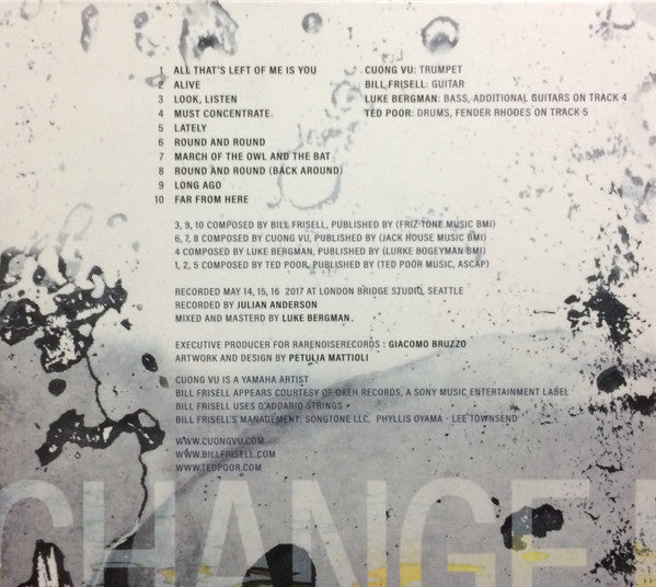 Cuong Vu 4-tet : Change In The Air (CD, Album)