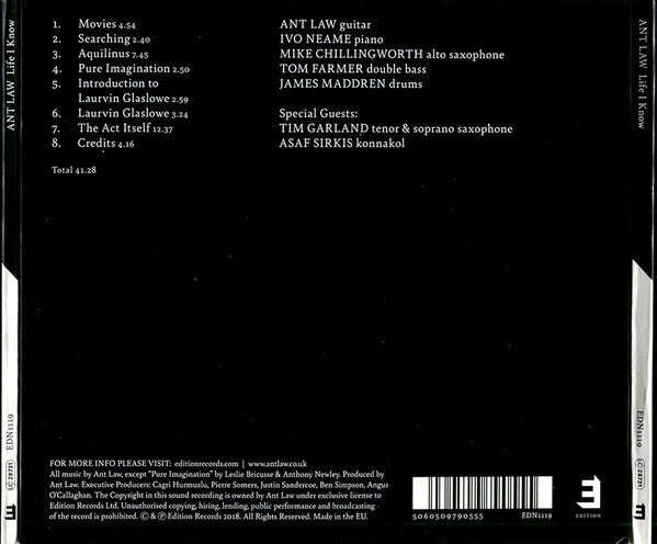Ant Law : Life I Know (CD, Album)