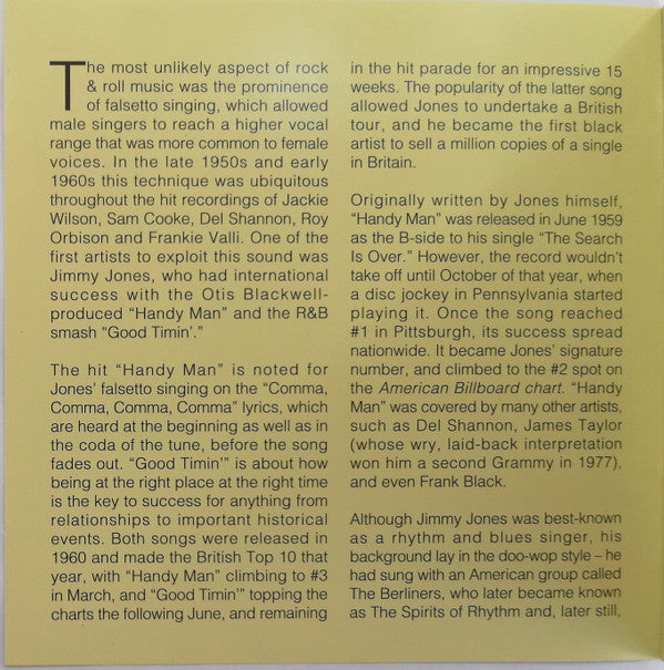 Jimmy Jones : Good Timin' (CD, Album, RE, RM)