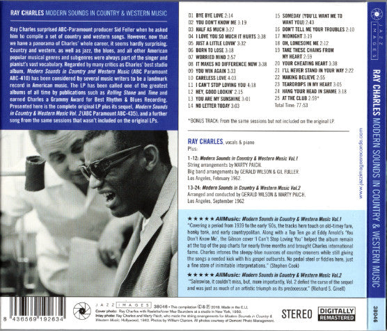 Ray Charles : Modern Sounds In Country And Western Music (CD, Comp, RM)