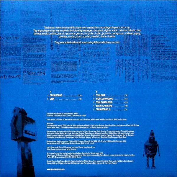 Jean-Michel Jarre : Zoolook (LP, Album, RE, RM)