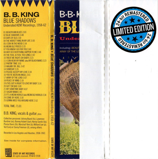 B.B. King : Blue Shadows (Underrated KENT Recordings, 1958-1962) (CD, Comp, Ltd, RM)