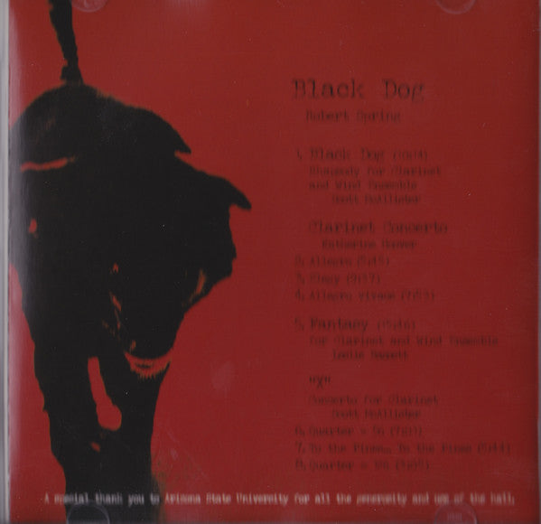 Robert Spring, Gary W. Hill, Timothy Russell : Black Dog (CD, Album)