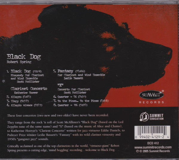 Robert Spring, Gary W. Hill, Timothy Russell : Black Dog (CD, Album)