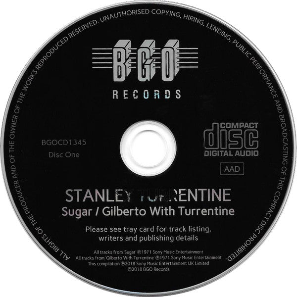 Stanley Turrentine : Sugar / Gilberto With Turrentine / Salt Song (2xCD, Comp, RM)