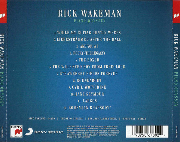 Rick Wakeman : Piano Odyssey (CD, Album)